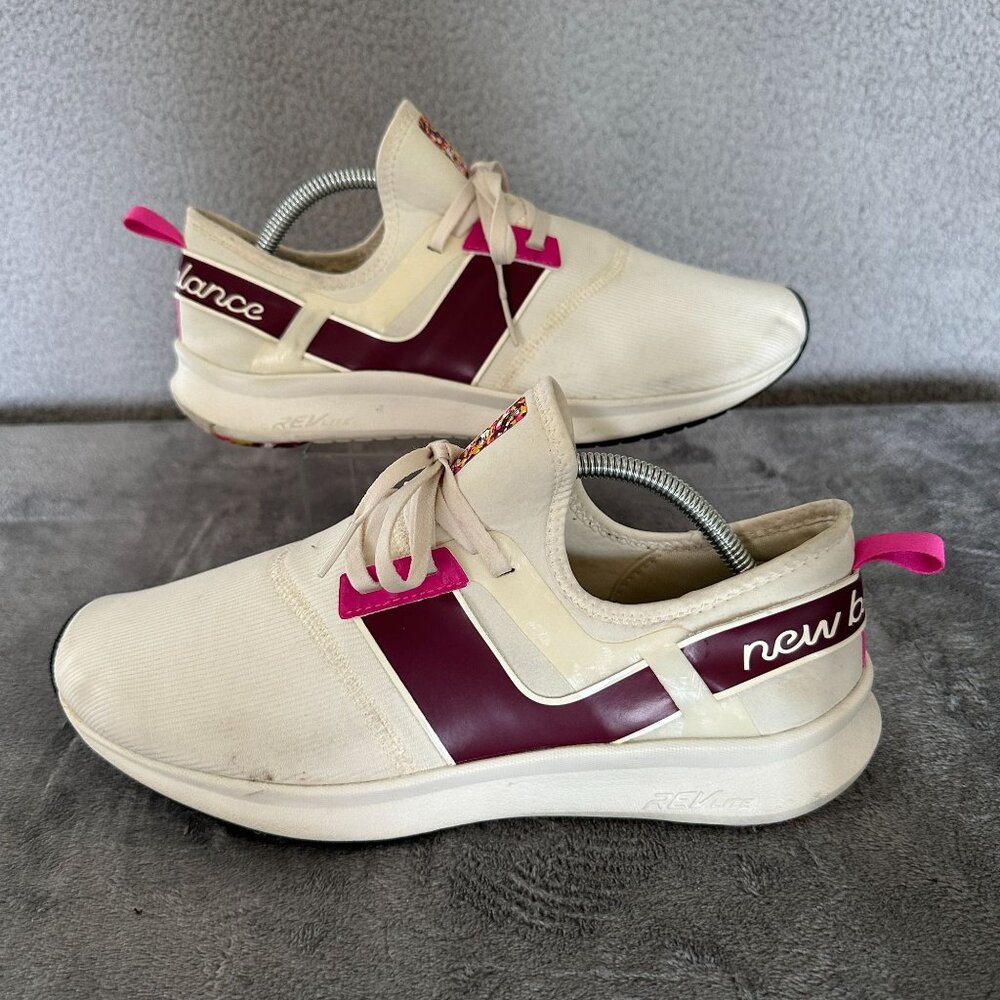 New Balance Nergize Sport Running Shoes Womens 12 Cream REVlite Sneakers